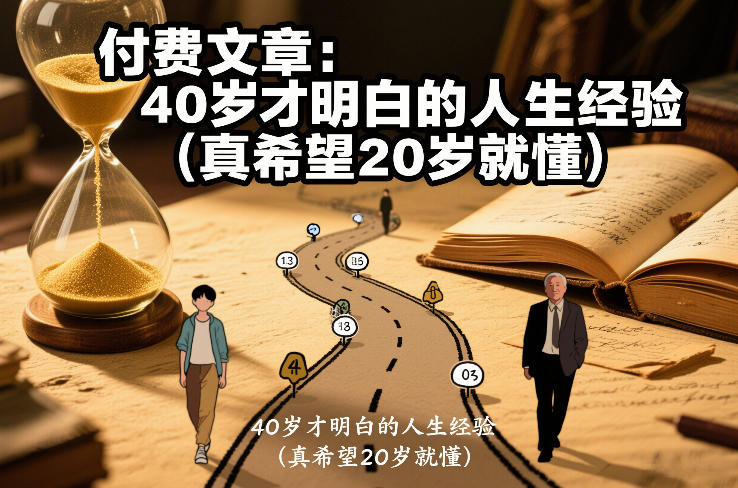 付费文章:40岁才明白的人生经验(真希望20岁就懂)-灵感工坊云网创