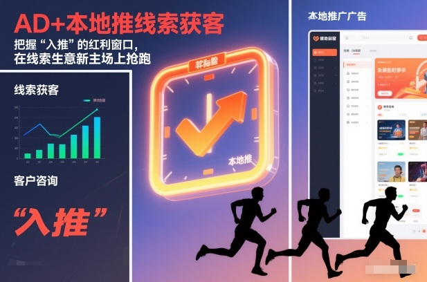 AD+本地推线索获客,把握“入推”的红利窗口,在线索生意新主场上抢跑-灵感工坊云网创