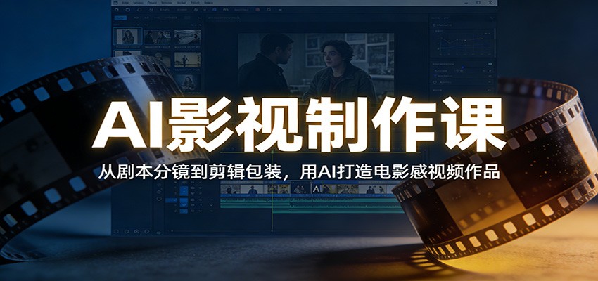 AI影视制作课:从剧本分镜到剪辑包装,用AI打造电影感视频作品-灵感工坊云网创