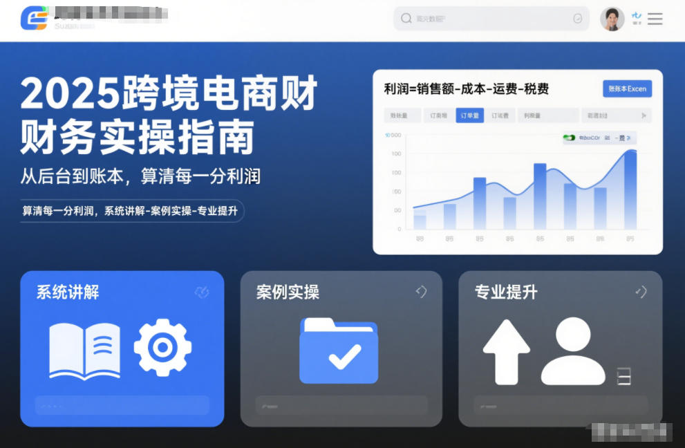 2025跨境电商财务实操指南,从后台到账本,算清每一分利润,系统讲解-案例实操-专业提升-灵感工坊云网创