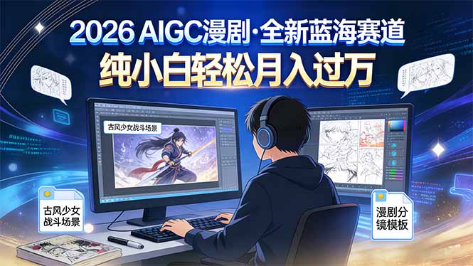 2026年全新蓝海赛道,纯小白轻松月入过万-灵感工坊云网创